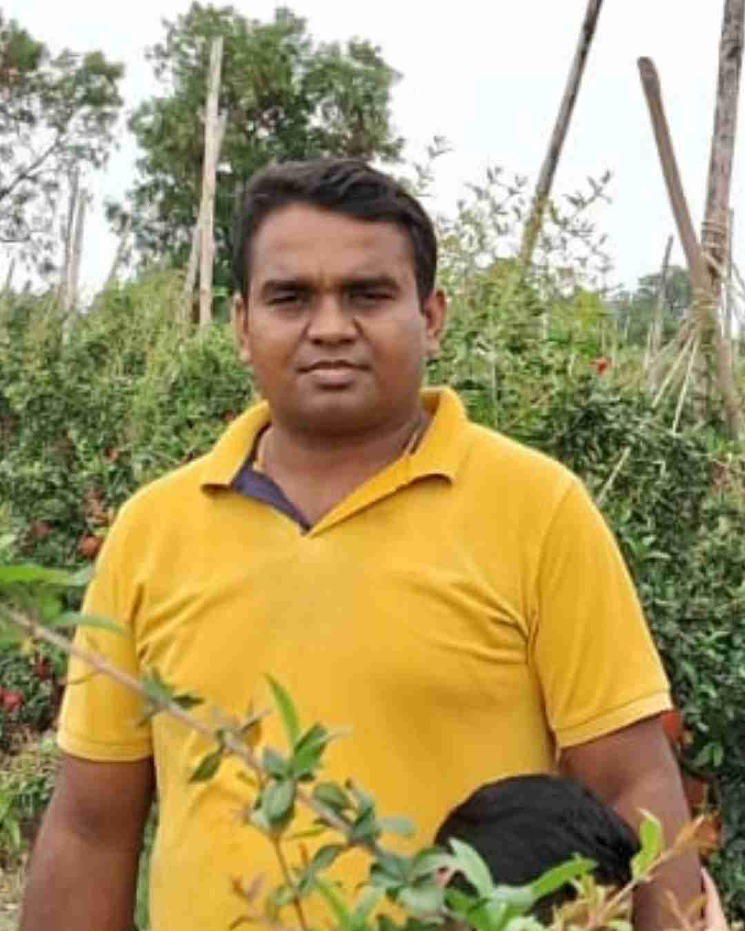 Portrait of Fyllo customer farmer showing crop yield success